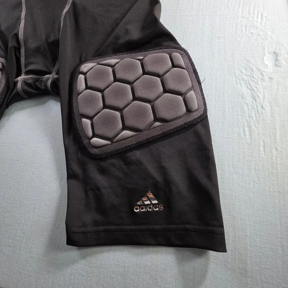 Adidas Techfit Padded Football Girdle Shorts Black Grey Mens XL Climacool